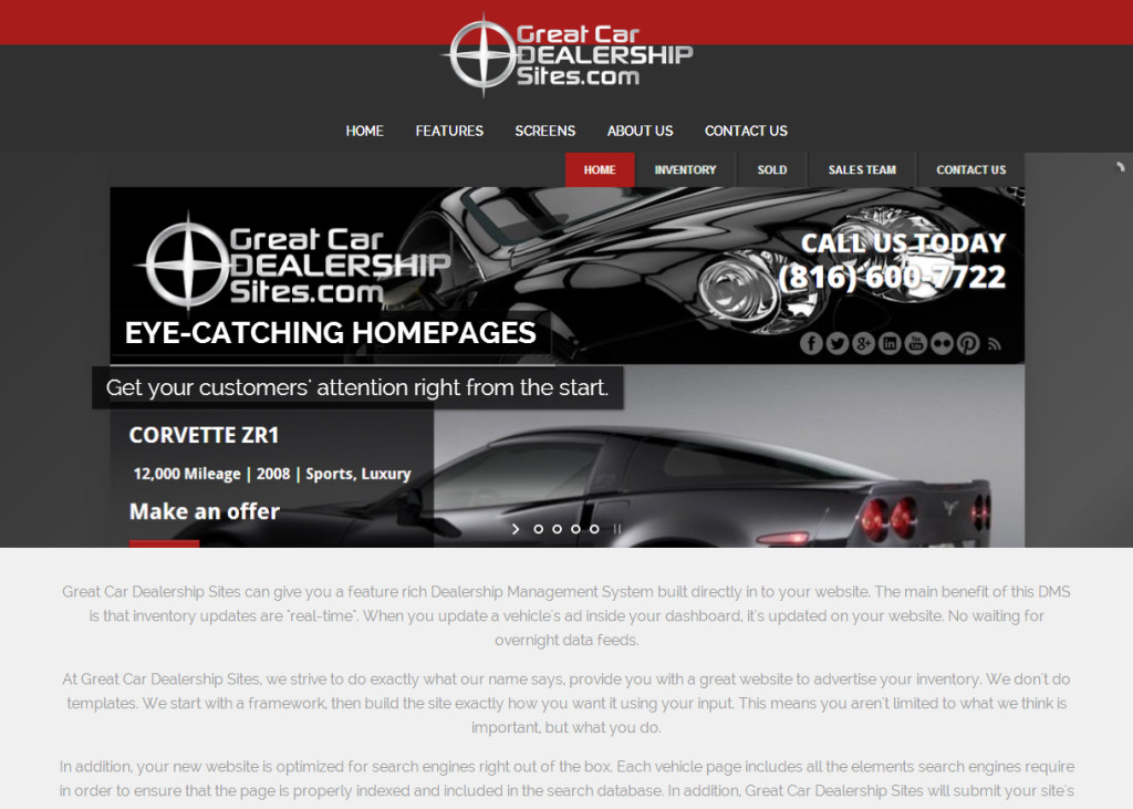 Great Car Dealership Sites Website