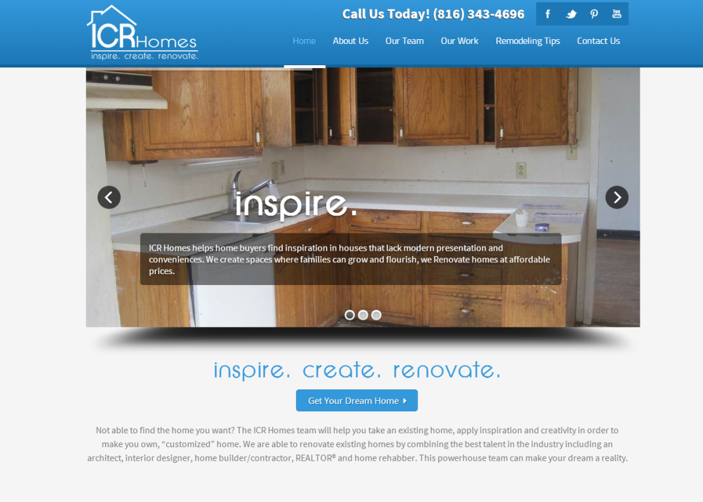 ICR Homes Website