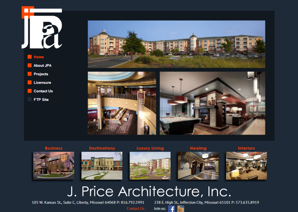J. Price Architecture Website