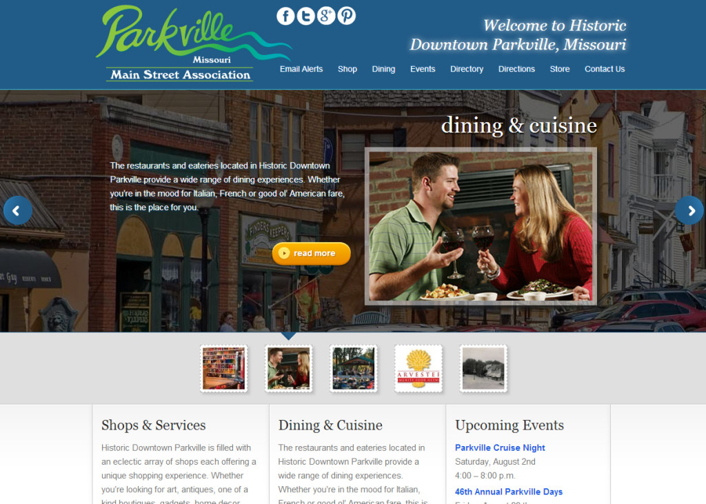 Main Street Parkville Association Website
