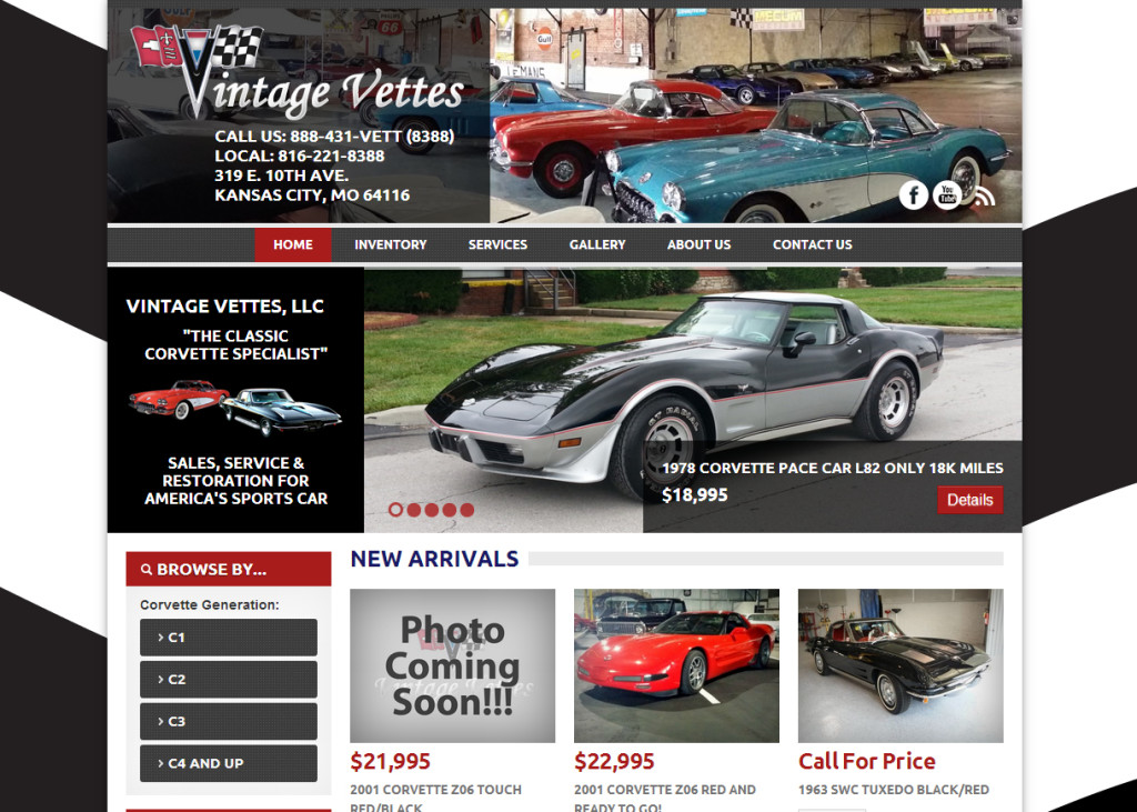 Vintage Vettes Website